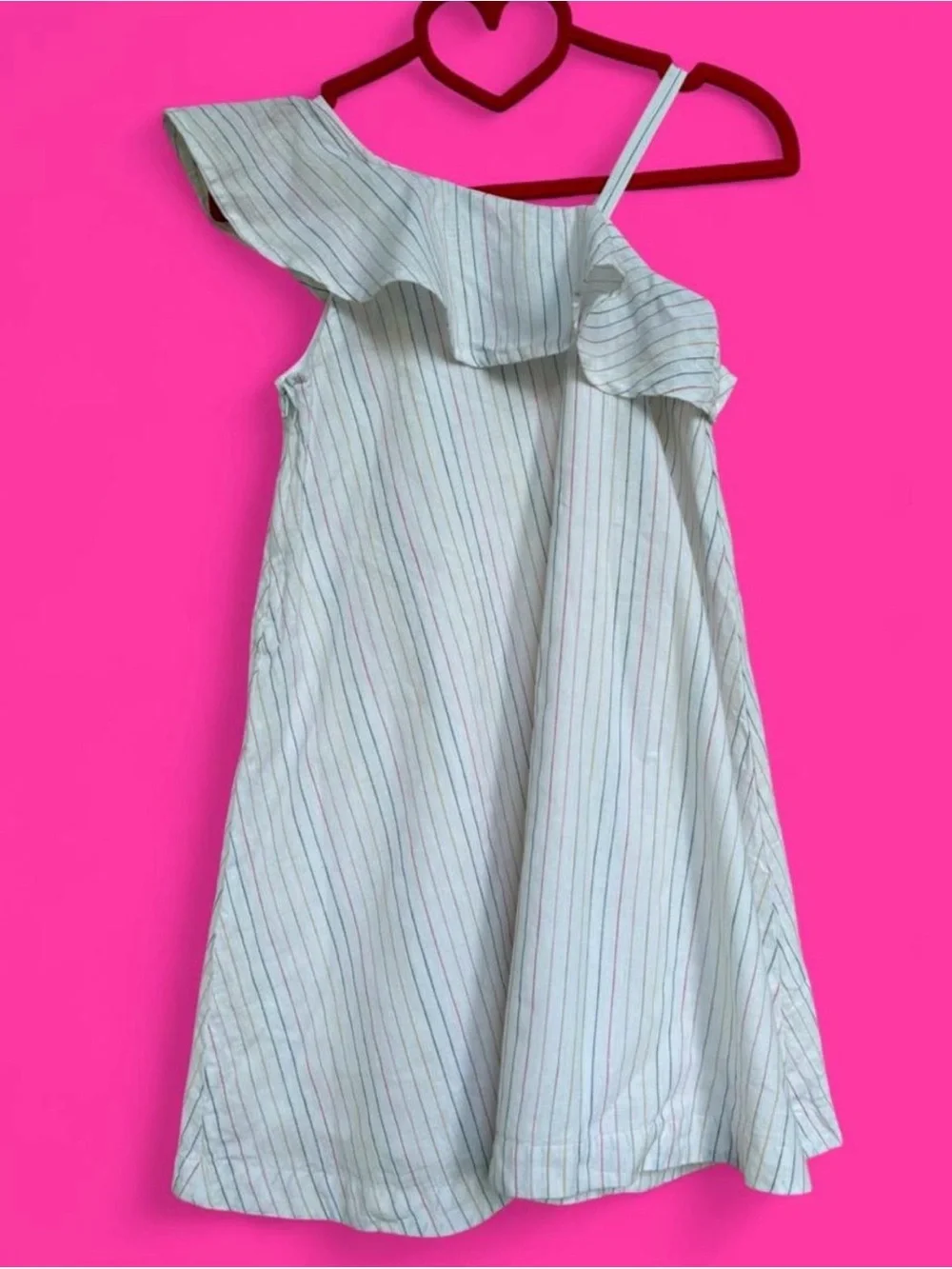 Hope & Henry Flounce Linen Dress